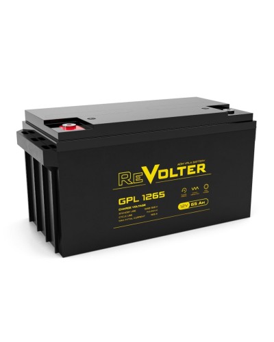 Revolter GPL 1265. Аккумулятор автомобильный герметичный свинцово-кислотный. Revolter в Рубцовске