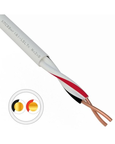 КПСВВнг(А)-LSLTx 1х2х1,0 REXANT (01-4872). Кабель для систем передачи данных пониженной пожароопасности c низким дымо- и газовыделением, с низкой токсичностью продуктов горения. Rexant в Рубцовске
