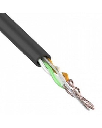 U/UTP, CAT 5e, PE, 2PR, 24AWG, OUTDOOR, SOLID, черный, 305м, REXANT (01-0025). Кабель «витая пара» (LAN) для структурированных систем связи. Rexant в Рубцовске