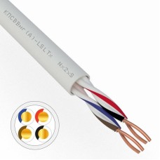 КПСВВнг(А)-LSLTx 2х2х0,5 REXANT (01-4875). Кабель для систем передачи данных пониженной пожароопасности c низким дымо- и газовыделением, с низкой токсичностью продуктов горения. Rexant