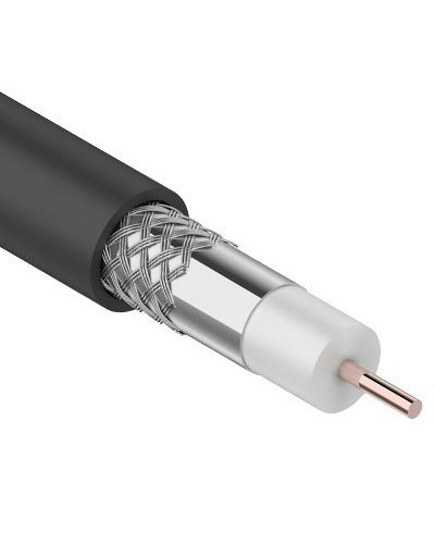 RG-6U, 75 Ом, CCS/Al/Al, 64%, 100 м OUTDOOR. REXANT (01-2202). Кабель коаксиальный радиочастотный. Rexant в Рубцовске