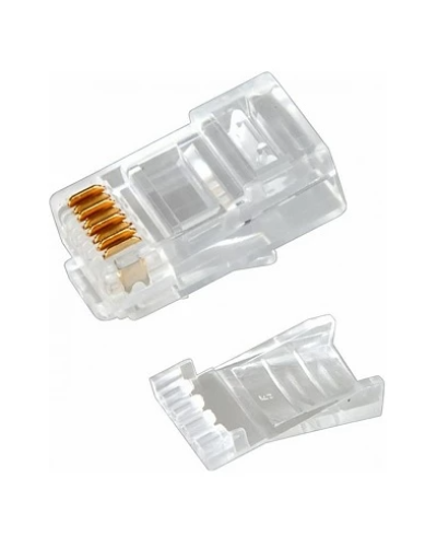 Разъем RJ-45(8P8C) под витую пару, UTP, CAT 6, с вставкой REXANT (05-1031). Разъем RJ-45. Rexant в Рубцовске