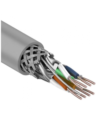 S/FTP, CAT 7, PVC, 4PR, 23AWG, INDOOR, SOLID, серый, 305 м, REXANT (01-0542). Кабель «витая пара» (LAN) для структурированных систем связи. Rexant в Рубцовске