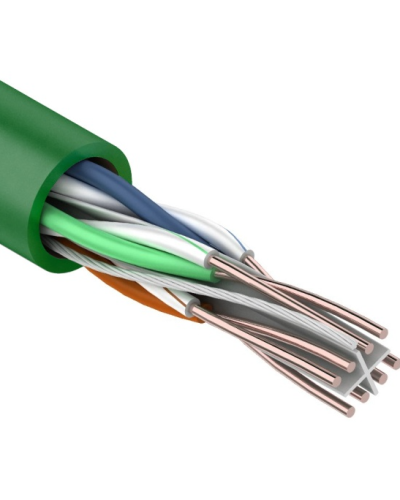 U/UTP, CAT 6, нг(А)-LSLTx, 4х2х0,575мм, 23AWG, INDOOR, SOLID, зеленый, 305м REXANT (01-0071). Кабель «витая пара» (LAN) для структурированных систем связи. Rexant в Рубцовске