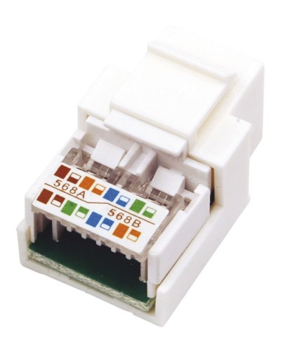 Модуль Keystone Jack RJ-45(8P8C), UTP, CAT 5e, тип 180 градусов, белый REXANT (03-1011). Модуль Keystone Jack. Rexant в Рубцовске