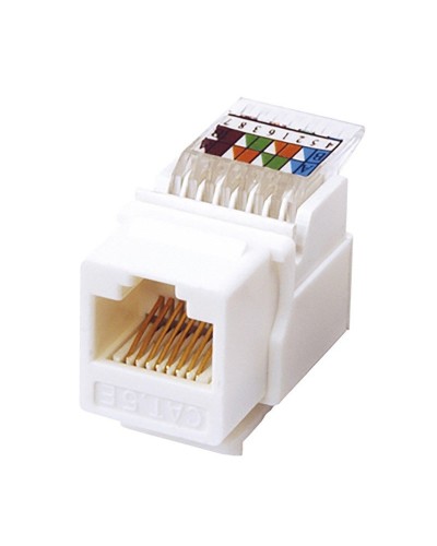 Модуль Keystone Jack RJ-45(8P8C), UTP, CAT 5e, тип 180 градусов, самозажимной, белый REXANT (03-1012): Модуль Keystone Jack в Рубцовске