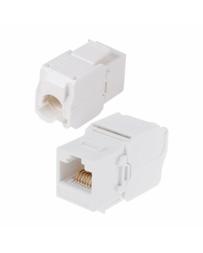 Модуль Keystone Jack RJ-45(8P8C) UTP, CAT 6, тип 180 градусов, самозажимной, белый REXANT (05-1052): Модуль Keystone Jack в Рубцовске