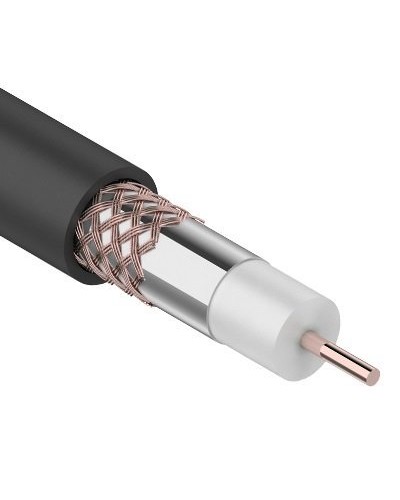 RG-6U+Cu, 75 Ом, Cu/Al/Cu, 64%, 305 м OUTDOOR REXANT (01-2232). Кабель коаксиальный радиочастотный. Rexant в Рубцовске