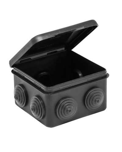 Коробка TYCO ОП 80х80х50мм откидная крышка УХЛ1 IP54 черный (67040МЧ). Коробка распределительная. RuVinil в Рубцовске