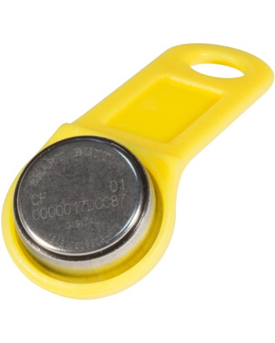DS 1990А-F5 (желтый). Ключ электронный Touch Memory с держателем. SLINEX в Рубцовске