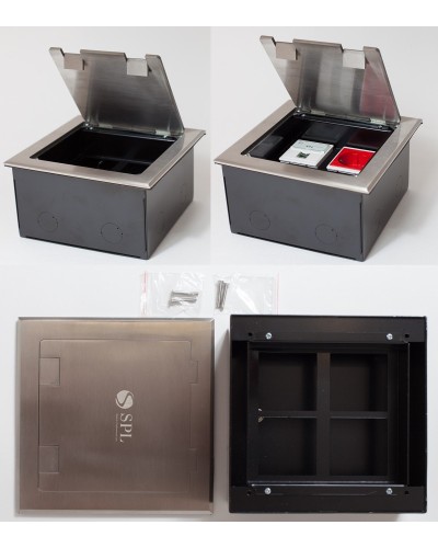 Люк на 4 поста (45х45), из нержавеющей стали, с коробкой, IP40 (300014). Люк. SPL в Рубцовске