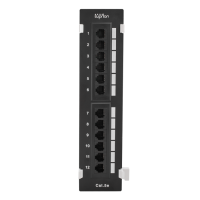 Патч-панель настенная 12xRJ-45, UTP, 5e (10-0407): Патч-панель 19''