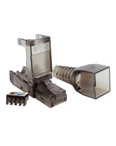 Коннектор 8P8C UTP 6A (RJ-45) безынструментальный (10-0239). Разъем RJ-45. SUPRLAN в Рубцовске