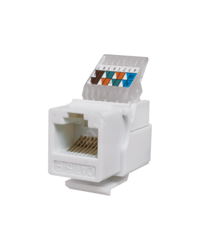 Модуль-вставка Keystone Кат5е, без.инстр.зад, белый UTP (10-0312): Вставка Keystone Jack RJ-45 в Рубцовске