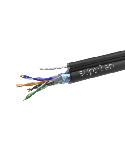 FTP Cat.5e 4x2xAWG24 Cu PE Outdoor T-FG8 (трос) Standard (01-1026-1). Кабель «витая пара» (LAN) для структурированных систем связи. SUPRLAN в Рубцовске