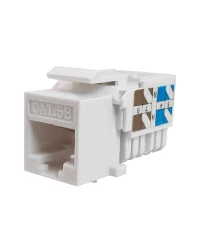 Модуль-вставка Keystone Кат5е, инстр.зад, белый UTP (10-0313): Вставка Keystone Jack RJ-45 в Рубцовске