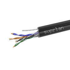 UTP Cat.5e 4x2x0,51 Cu PE Outdoor T-FG8 (трос) Premium (01-0308-1). Кабель «витая пара» (LAN) для структурированных систем связи. SUPRLAN