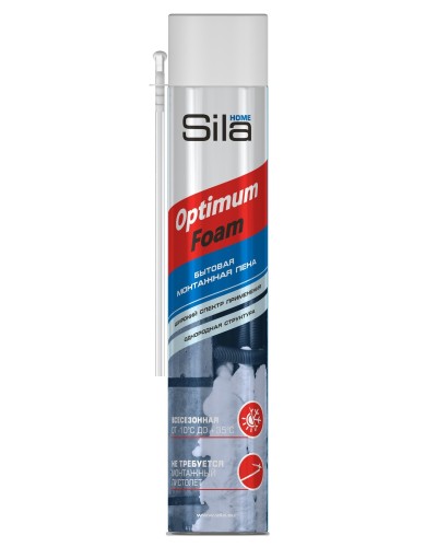 Пена монтажная SILA HOME OPTIMUM FOAM, всесезонная, 750 мл. Пена монтажная. Sila в Рубцовске