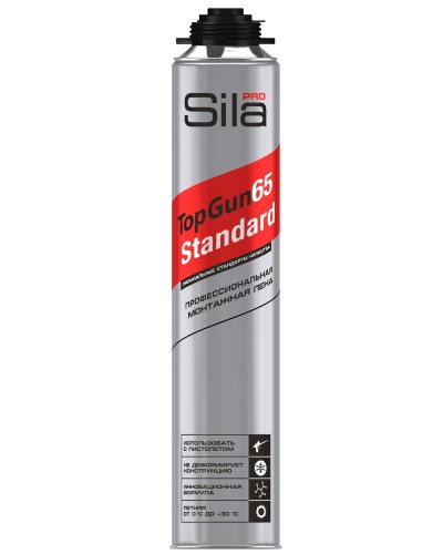 Пена монтажная Sila Pro TopGun 65 STANDARD, 850 мл. Пена монтажная профессиональная. Sila в Рубцовске