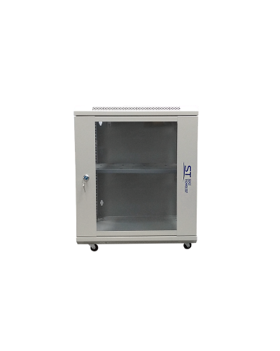 ST-NC12U600 (серый) С ПОЛКОЙ. Шкаф телекоммуникационный 19 настенный 12U. Space Technology в Рубцовске