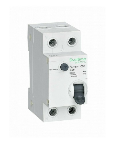 City9 Set 1P+N С 20А 4.5kA 10мА A 230В (C9D51620). Автоматический выключатель дифференциального тока. Systeme Electric в Рубцовске