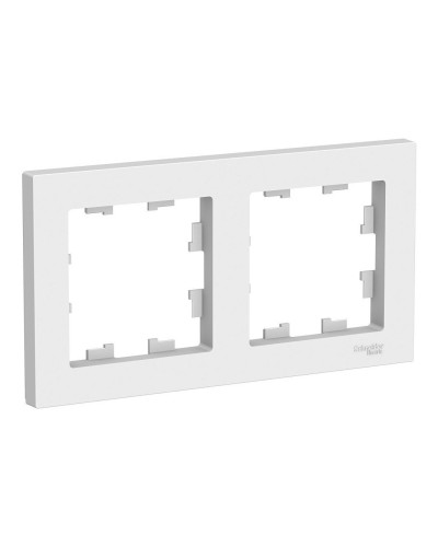 AtlasDesign рамка 2-местная универсальная, белый (ATN000102). Рамка. Systeme Electric в Рубцовске
