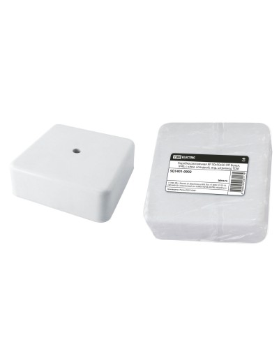 Коробка КР 50х50х20 ОП белая, IP40, с клеммной колодкой (SQ1401-0902). Распаячная коробка. TDM ЕLECTRIC в Рубцовске