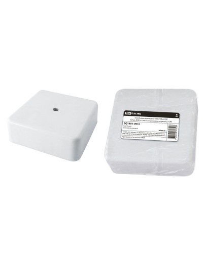 Коробка КР 100х100х44 ОП белая, IP40, с клеммной колодкой (SQ1401-0910). Распаячная коробка. TDM ЕLECTRIC в Рубцовске