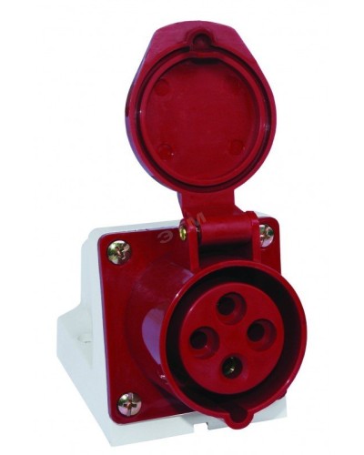 Розетка 124 стационарная 3Р+РЕ 32А 380В IP44 (SQ0602-0005). Розетка. TDM ЕLECTRIC в Рубцовске