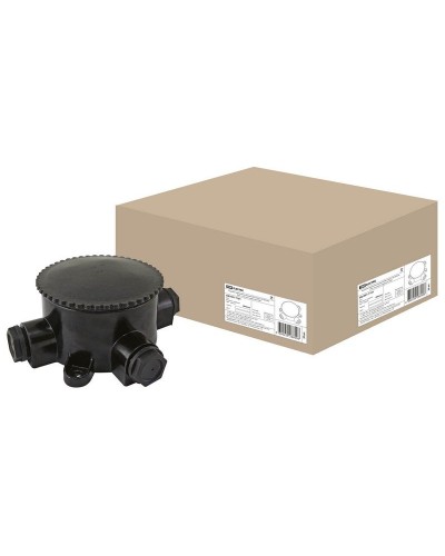 КЭМ 2-660-3 ОП D95мм IP65, 3-х рожковая (карболит) TDM (SQ1401-1101). Коробка электромонтажная. TDM ЕLECTRIC в Рубцовске