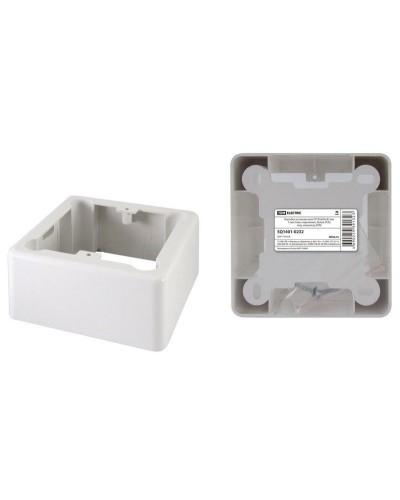Коробка установочная ОП 85х85х42мм, 1-местная, подъемная, белая, IP20 TDM (SQ1401-0232). Коробка установочная ОП. TDM ЕLECTRIC в Рубцовске
