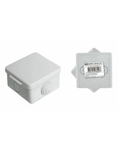 Коробка ОП 65х65х50мм, крышка,  IP54, 4вх. (SQ1401-0111). Распаячная коробка. TDM ЕLECTRIC в Рубцовске