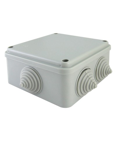 Коробка ОП 100х100х50мм, крышка на винтах, IP55, 6 вх. (SQ1401-1234). Распаячная коробка. TDM ЕLECTRIC в Рубцовске