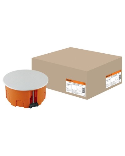 Распаячная коробка СП D80х40мм, крышка, пл. лапки, IP20, TDM (SQ1403-1025). Распаячная коробка СП. TDM ЕLECTRIC в Рубцовске