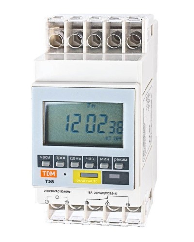 ТЭ8A-1мин/7дн-8on/off-16А-DIN TDM (SQ1503-0002). Таймер электронный. TDM ЕLECTRIC в Рубцовске