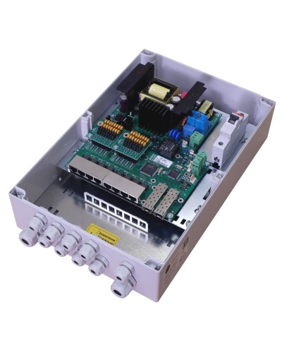 TFortis PSW-2G8F+. Коммутатор для подключения 8 камер. TFortis в Рубцовске