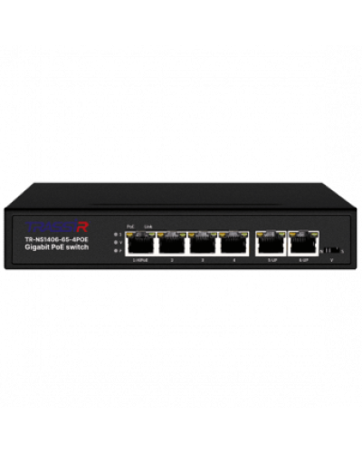 TR-NS1406-65-4POE. Коммутатор с PoE. Trassir в Рубцовске