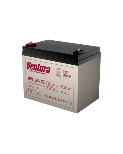 Ventura GPL 12-75. Аккумулятор герметичный свинцово-кислотный. Ventura в Рубцовске