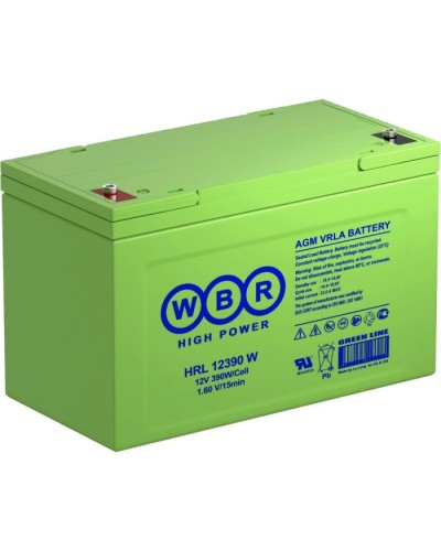 WBR HRL12390W. Аккумулятор герметичный свинцово-кислотный. WBR в Рубцовске