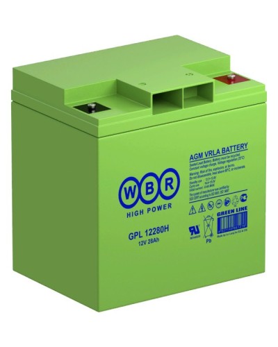 WBR GPL12280H. Аккумулятор герметичный свинцово-кислотный. WBR в Рубцовске