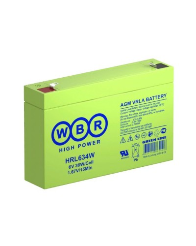 WBR HRL634W. Аккумулятор герметичный свинцово-кислотный. WBR в Рубцовске