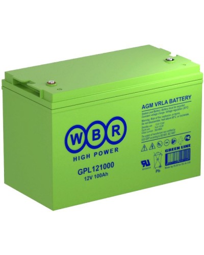 WBR GPL121000A. Аккумулятор герметичный свинцово-кислотный. WBR в Рубцовске