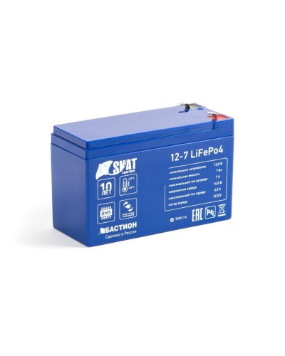 Skat i-Battery 12-7 LiFePo4 (645). Li-Ion аккумулятор. Бастион в Рубцовске