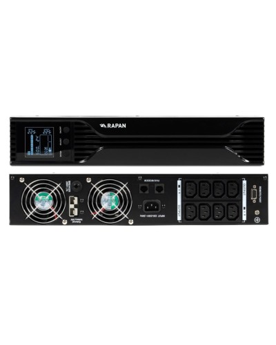RAPAN-UPS 1000 RACK+2х9Ah (RAPAN-UPS 1000-RACK-IN-2х9-E) (8958). Бесперебойный источник питания. Бастион в Рубцовске