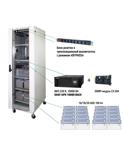 SKAT UPS 10000 SNMP (484). Комплекс бесперебойного питания. Бастион в Рубцовске