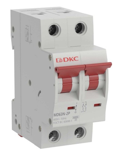 YON max MD63N 2P 10А 6кА C (MD63N-2PC10). Автоматический выключатель. ДКС в Рубцовске