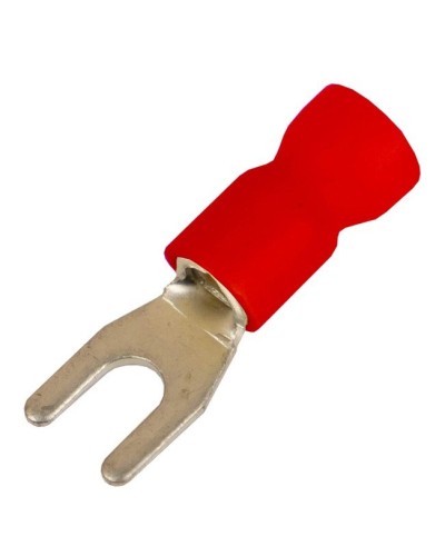 Наконечник вилочный НВИ 0,25-1,5 М4 (D4,3мм) (100 шт) (2A14P-EE-PVC). Наконечник вилочный с изолированным фланцем ПВХ. ДКС в Рубцовске