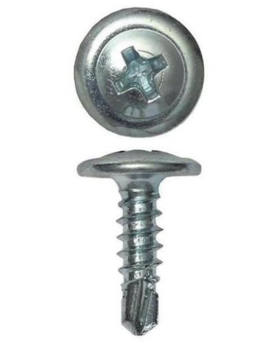 Саморез с пресс-шайбой 4.2х19 со сверлом (200 шт) (CM274019). Саморез с пресс-шайбой. ДКС в Рубцовске