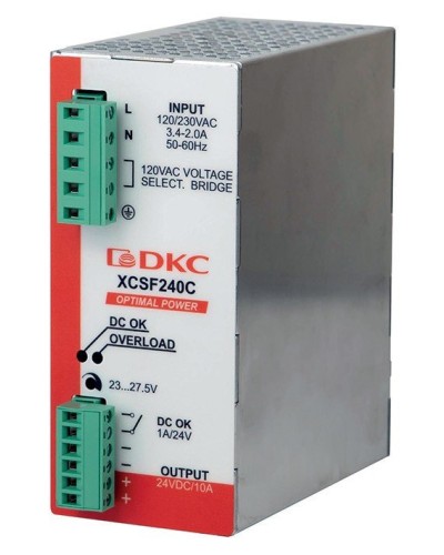 Источник питания однофазный, 240Вт, 5А, 48В (XCSF240DP). Источник питания OPTIMAL POWER однофазный, с ORing диодом. ДКС в Рубцовске