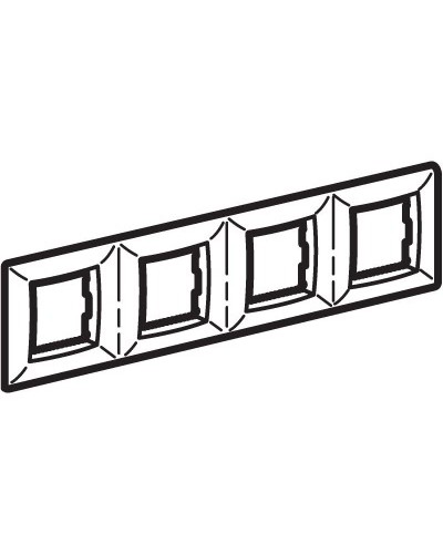 Рамка на 2+2+2+2 модуля (четырехместная), сл. кость (75014O): Рамка четырехместная, Brava в Рубцовске